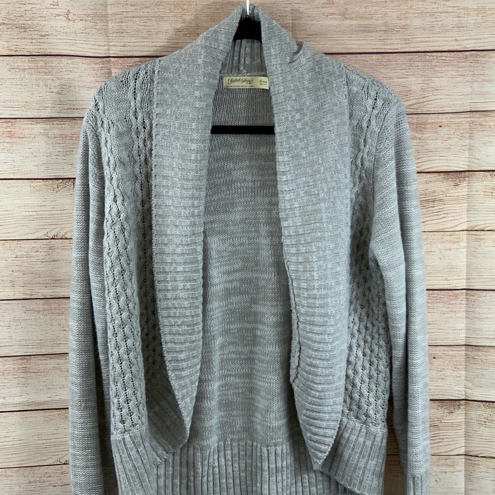 Faded Glory Open Front Cardigan